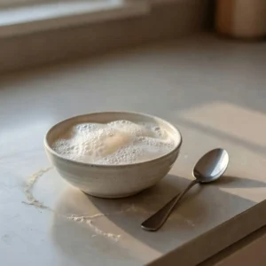 Foamy yeast mixture for gluten free bread proofing
