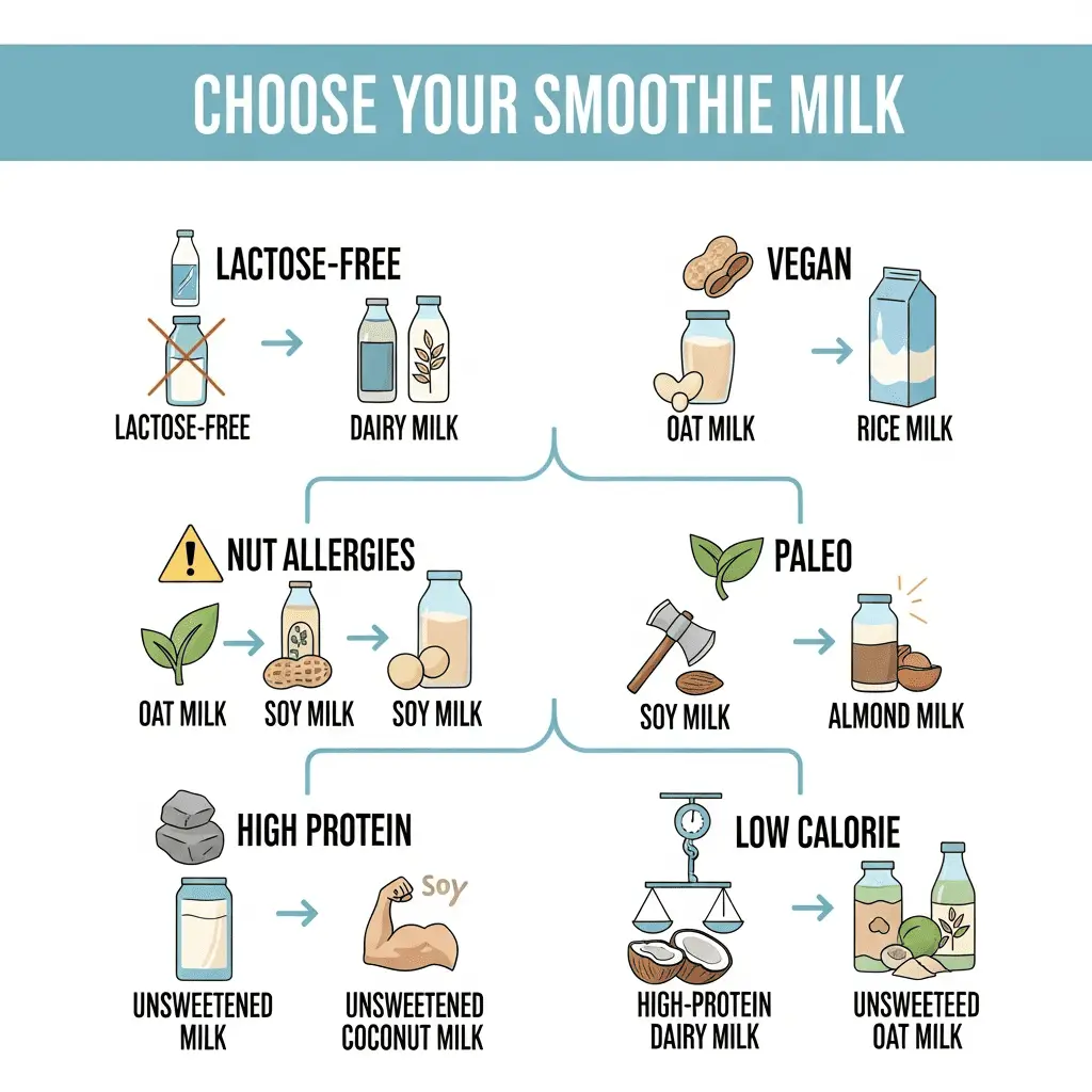 "A guide to the best smoothie glassware for delicious iced smoothies: lactose-free, vegan, paleo, cheese allergy, protein, and calorie options."